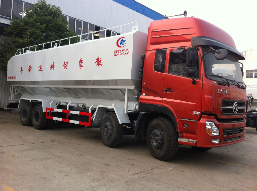 天龍40方散裝飼料運(yùn)輸車